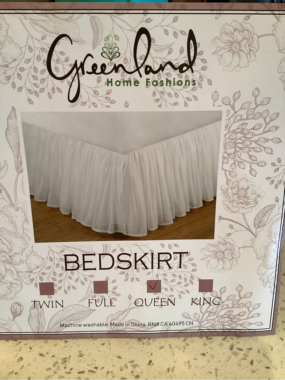 White Queen Ruffled Bedskirt